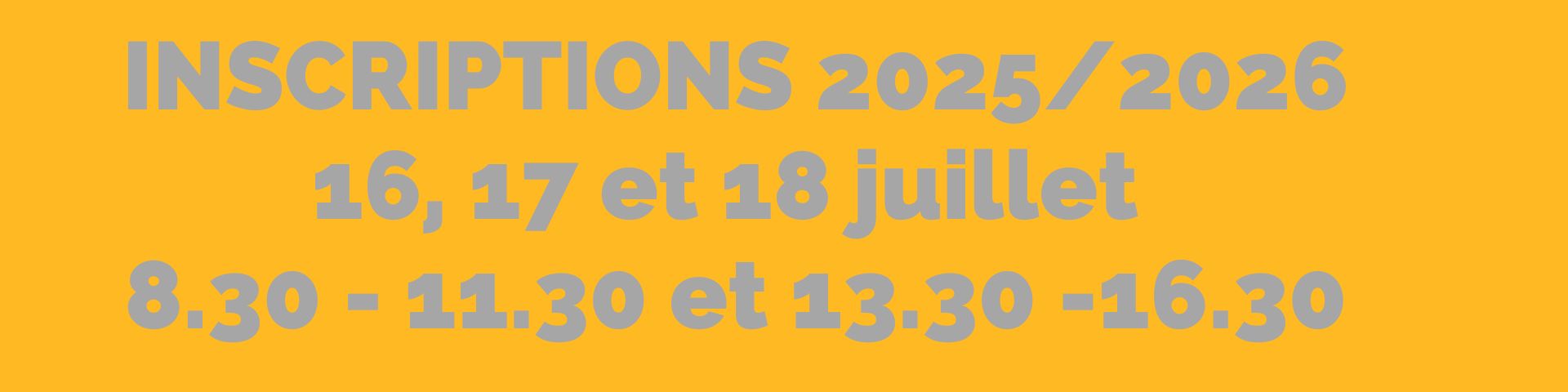 inscriptions 2